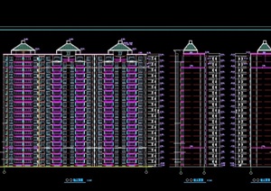 某十九层住宅楼建筑结构cad施工图