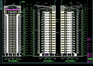 某代建工程高层住宅楼设计cad全套施工图