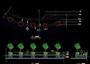 现代风格临水树池设计cad施工详图