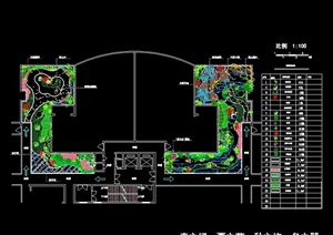 某独特屋顶花园设计cad平面方案