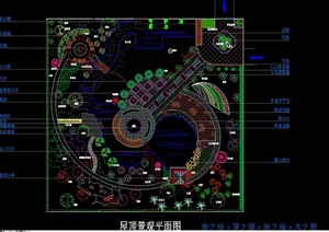 屋顶花园设计cad平面方案