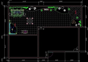 某独特花园设计cad平面方案
