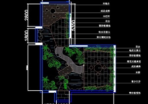 某独特完整屋顶花园设计cad平面方案