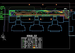 某完整的屋顶花园景观cad方案图