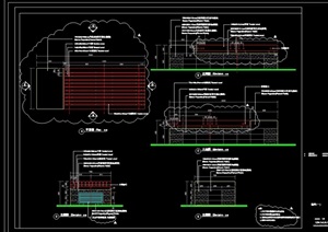 某独特详细的种植花池cad施工图