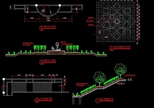 种植花池花坛素材设计cad施工图