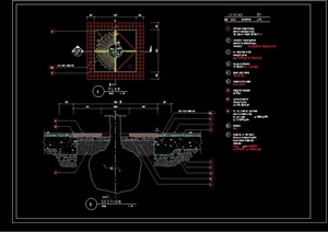 详细的树池节点素材cad施工图