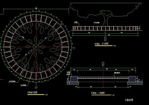 完整的独特详细树池节点素材cad施工图