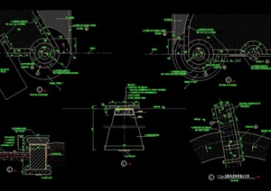 现代风格详细花坛花池cad施工图
