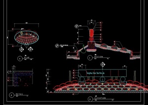 整体种植花坛花池cad施工图