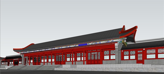 寺庙建筑模型(4)