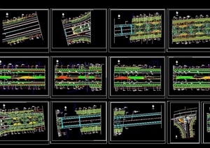 详细的完整典型道路cad施工图