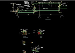 详细的水景景观节点cad施工图