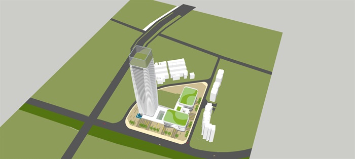150米超高层建筑项目su+CAD(1)